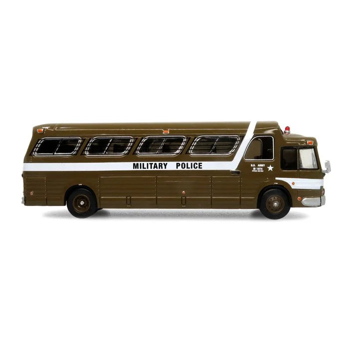 Iconic Replicas 870289 GM PD4107 'Buffalo' Coach 1966 U.S. Army Military Police Destination Fort Dix