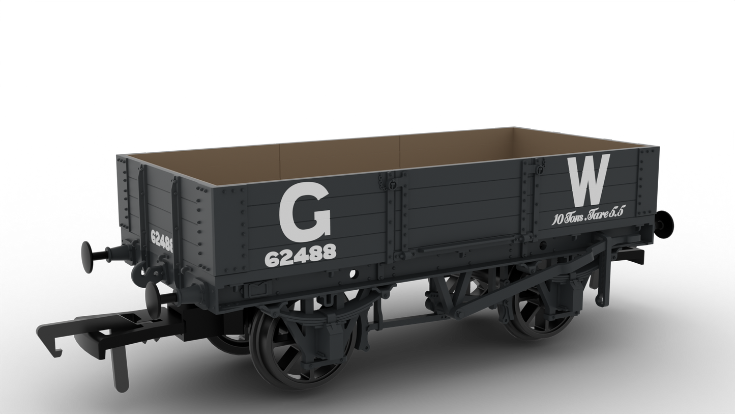Rapido 925014 GWR Four-Plank Open No.62488 (23" Numbers), OO Gauge *PRE ORDER £29.66*