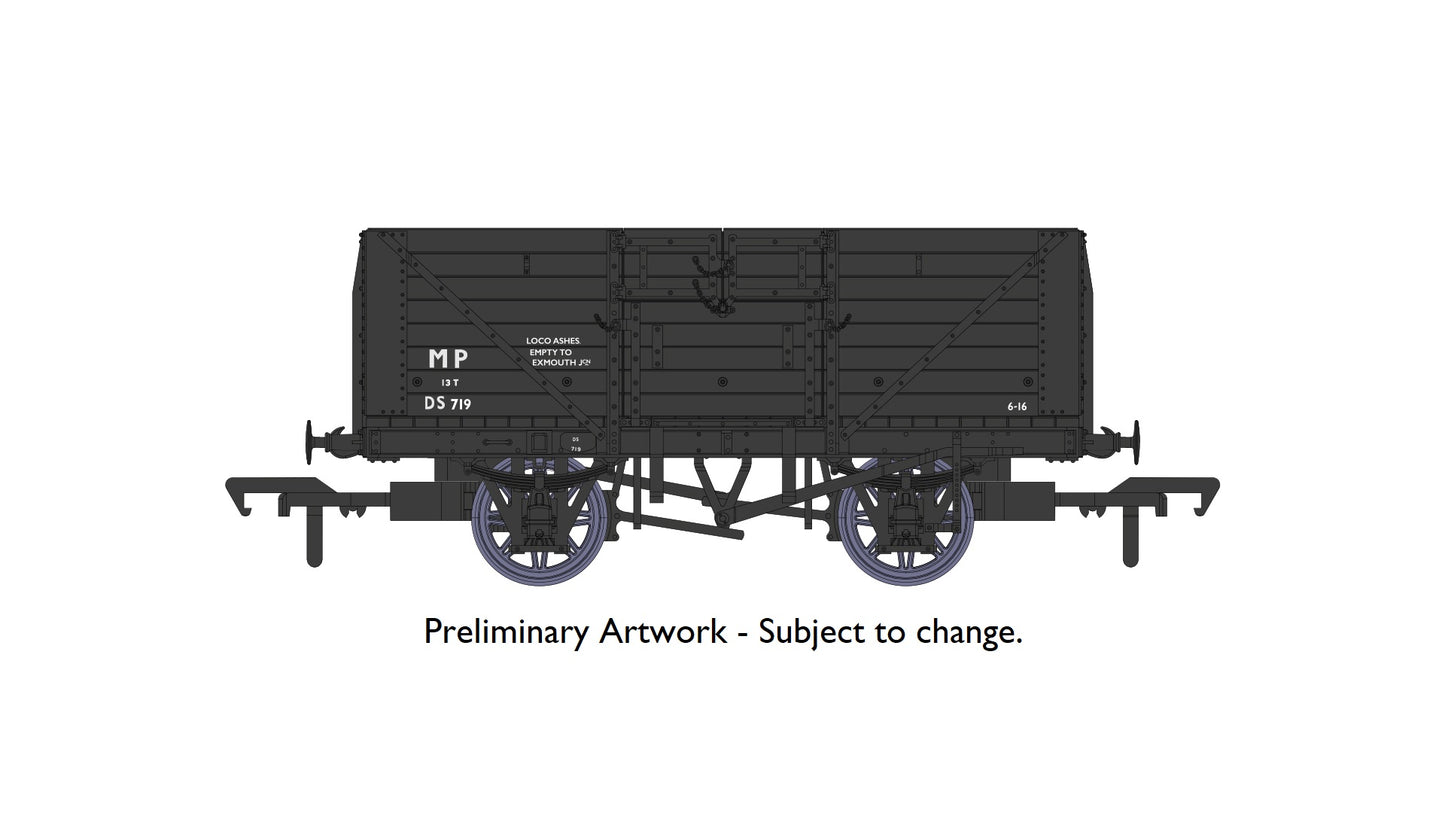 Rapido 940031 D1379 8 Plank Wagon - DS719, OO Gauge