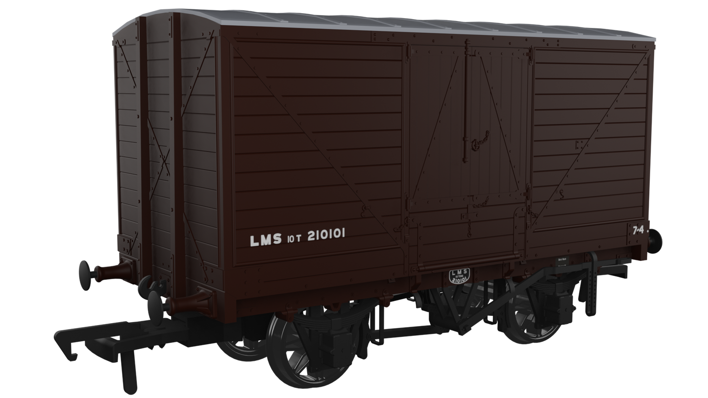 Rapido 945008 Dia.88 10T Van - No.210101 - LMS Bauxite (post-1936), OO Gauge