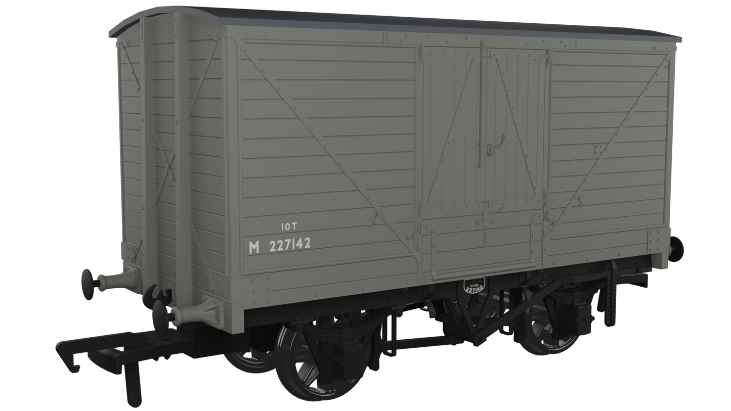 Rapido 945010 Dia.88 10T Van - No.M227142 - BR Grey *LAST ONE**, OO Gauge