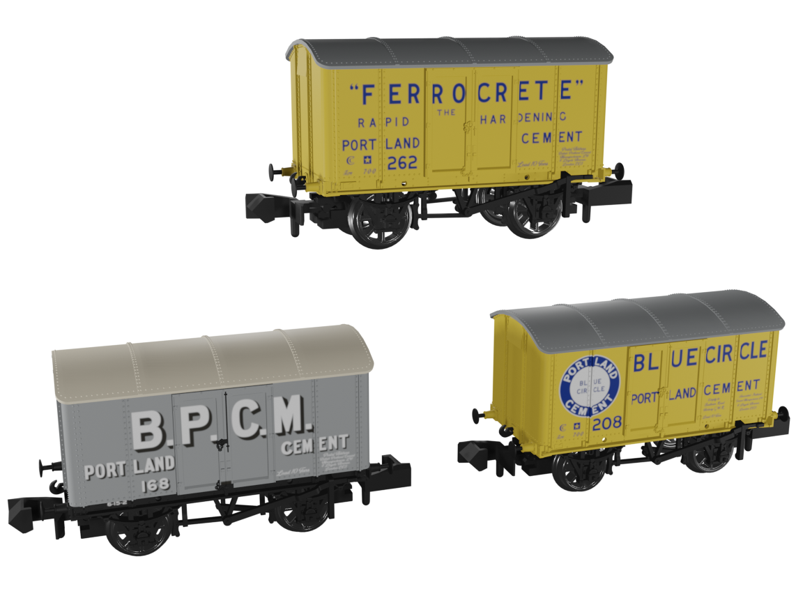 Rapido 961010 Not Quite Minks - Cement Vans Triple Pack, N Gauge