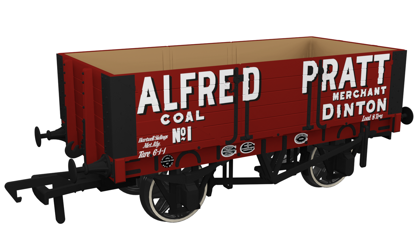 Rapido 967001 RHC 1907 PO 7 Plank Open Wagon - Alfred Pratt, OO Gauge
