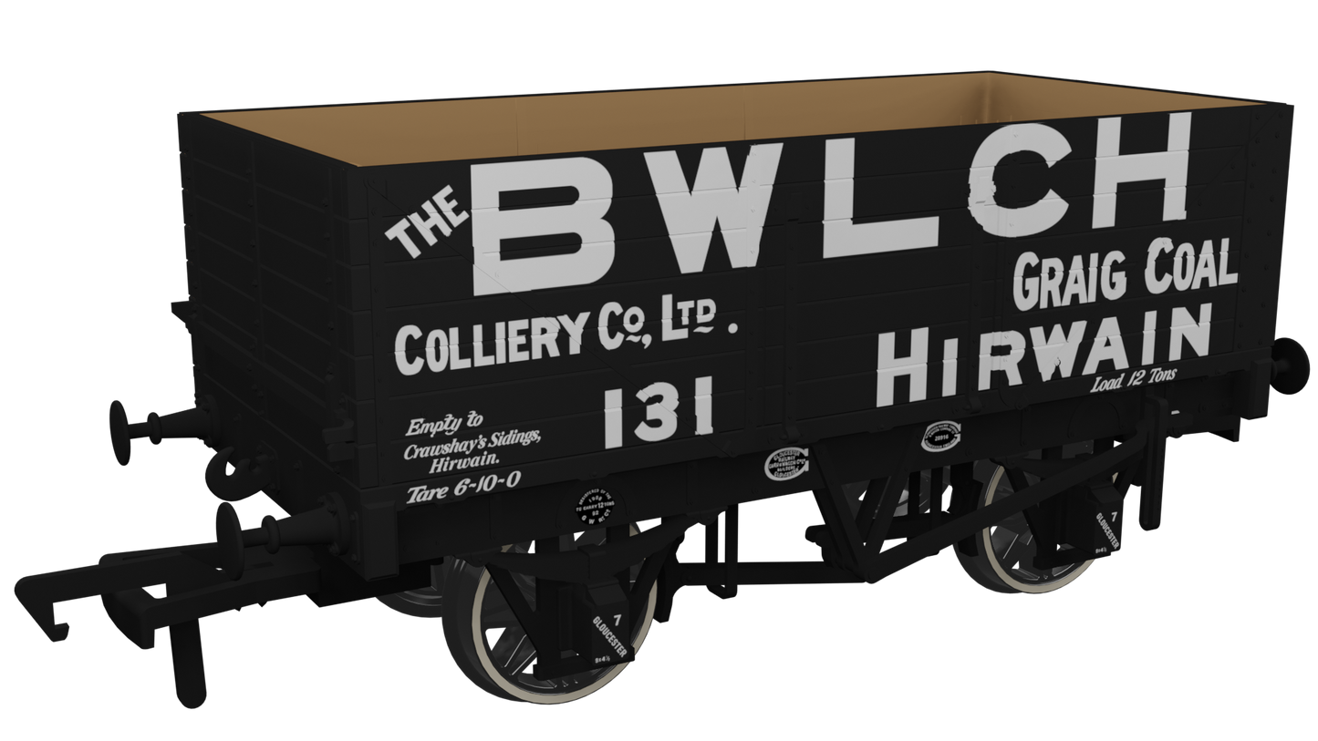 Rapido 967213 RHC 1907 PO 7 Plank Open Wagon - Bwlch, 7-plank, OO Gauge