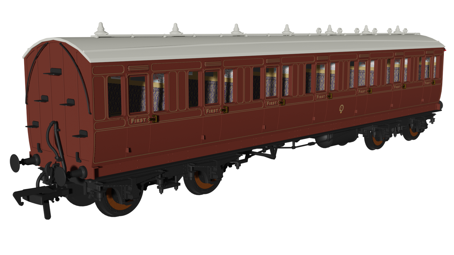 Rapido 978205 LBSC Mahogany 'Evolution' Non-Corridor First No.81, OO Gauge *PRE ORDER £59.46*