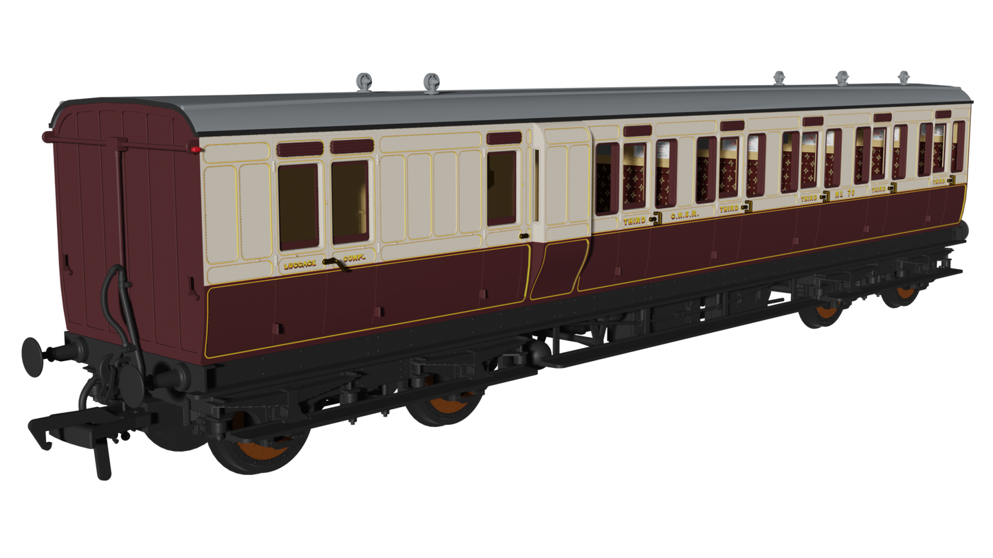 Rapido 978208 GNoSR 'Evolution' Non-Corridor Carriage Brake Third No.70, OO Gauge *PRE ORDER £59.46*