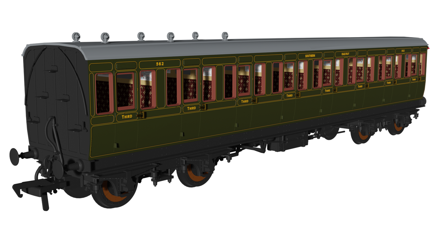 Rapido 978215 SR Olive 'Evolution' Non-Corridor Third No.562, OO Gauge *PRE ORDER £59.46*