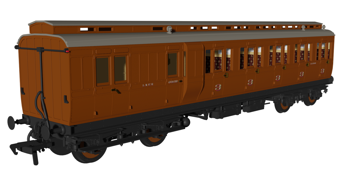 Rapido 978220 LNER 'Evolution' Non-Corridor Carriage Brake Third No.51799, OO Gauge *PRE ORDER £59.46*