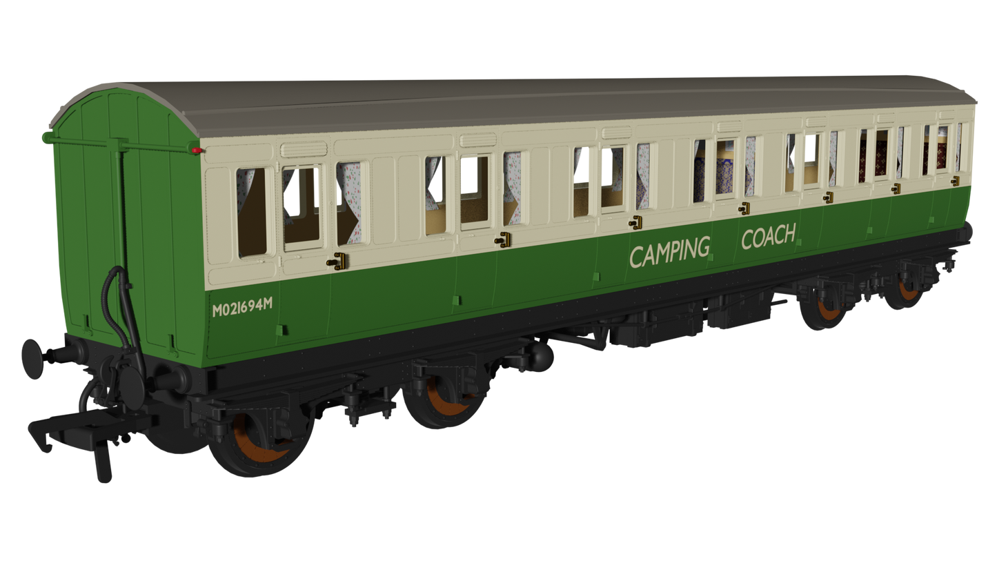 Rapido 978242 Camping Coach 'Evolution' Non-Corridor Composite No.M92464M, OO Gauge *PRE ORDER £59.46*
