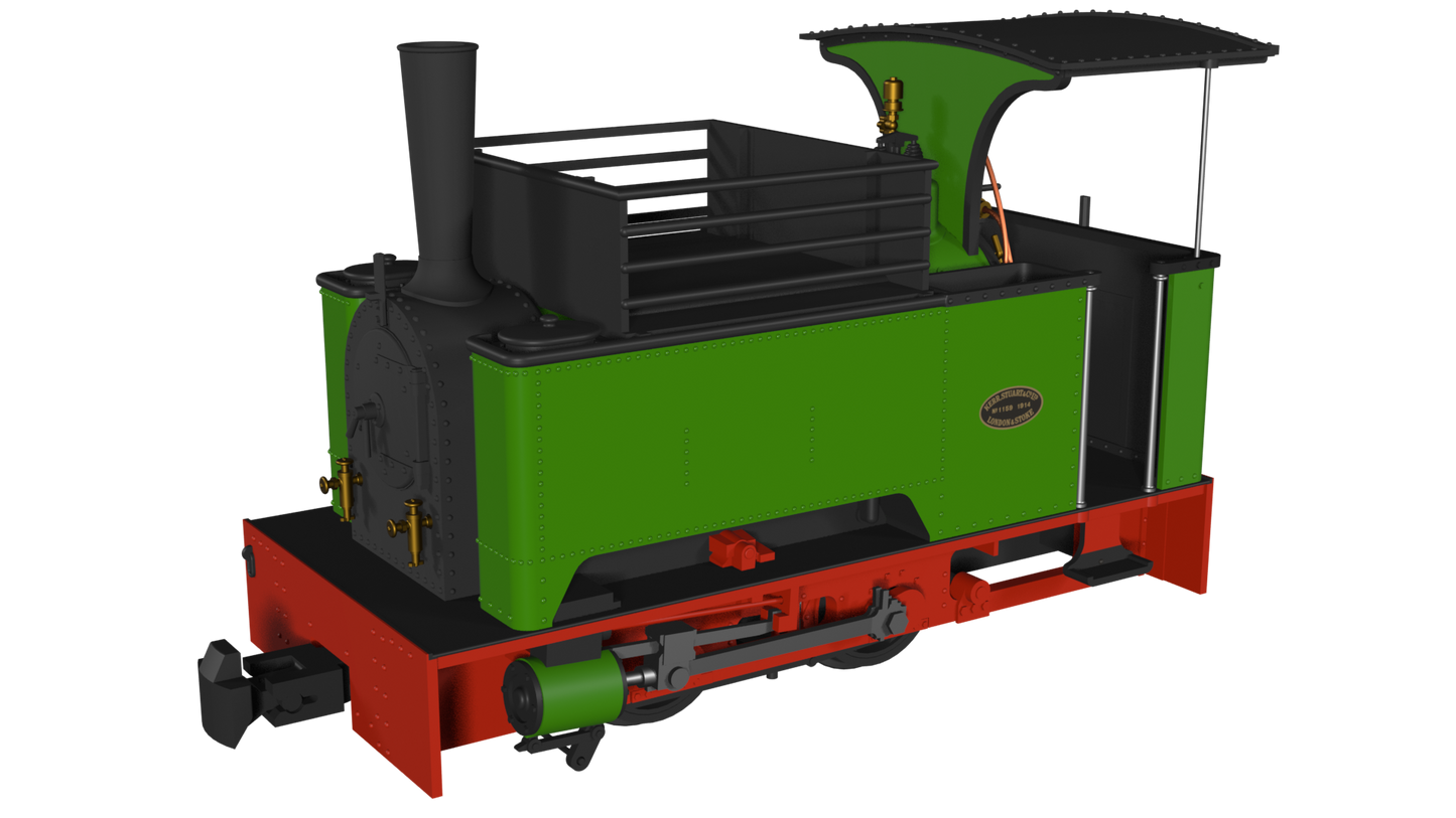 Rapido 986007 Kerr Stuart Sirdar, Plain Green, DCC Ready, OO9 Gauge *PRE ORDER £118.96*