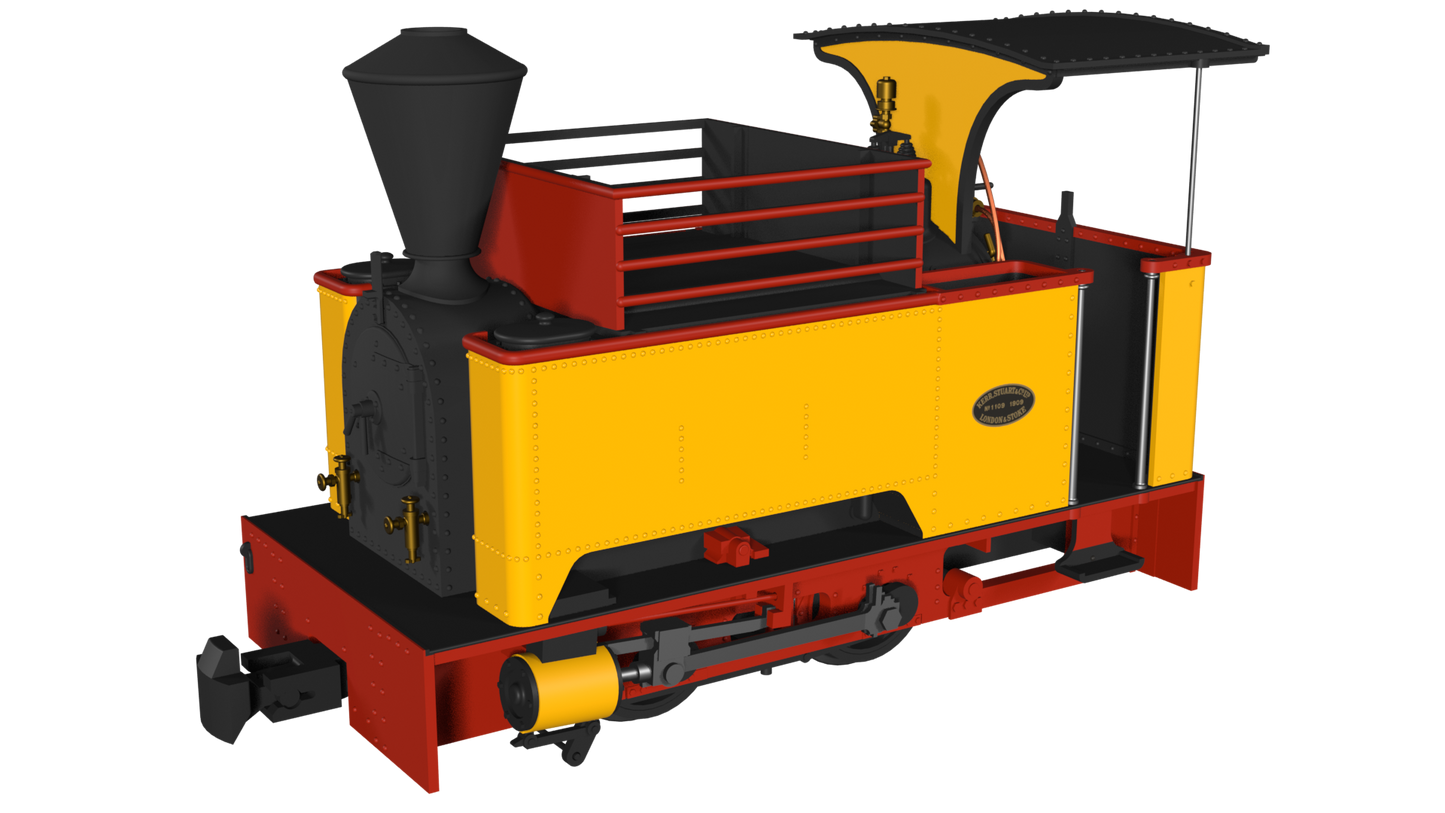 Rapido 986508 Kerr Stuart Sirdar, Plain Yellow, DCC Fitted, OO9 Gauge *PRE ORDER £152.96*