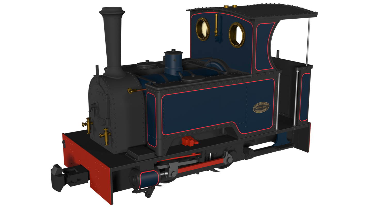 Rapido 986702 Kerr Stuart 'What If' Short Tank Sirdar, Lined Dark Blue, DCC Fitted, OO9 Gauge *PRE ORDER £152.96*