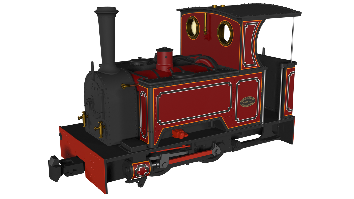 Rapido 986203 Kerr Stuart 'What If' Short Tank Sirdar, FR Lined Red, DCC Ready, OO9 Gauge *PRE ORDER £118.96*