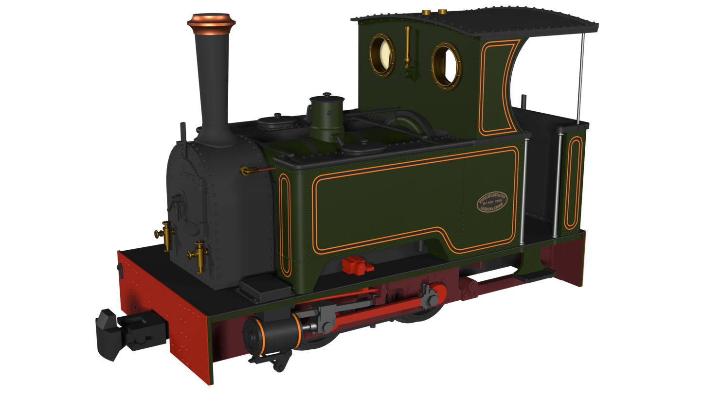 Rapido 986704 Kerr Stuart 'What If' Short Tank Sirdar, Lined Green, DCC Fitted, OO9 Gauge *PRE ORDER £152.96*