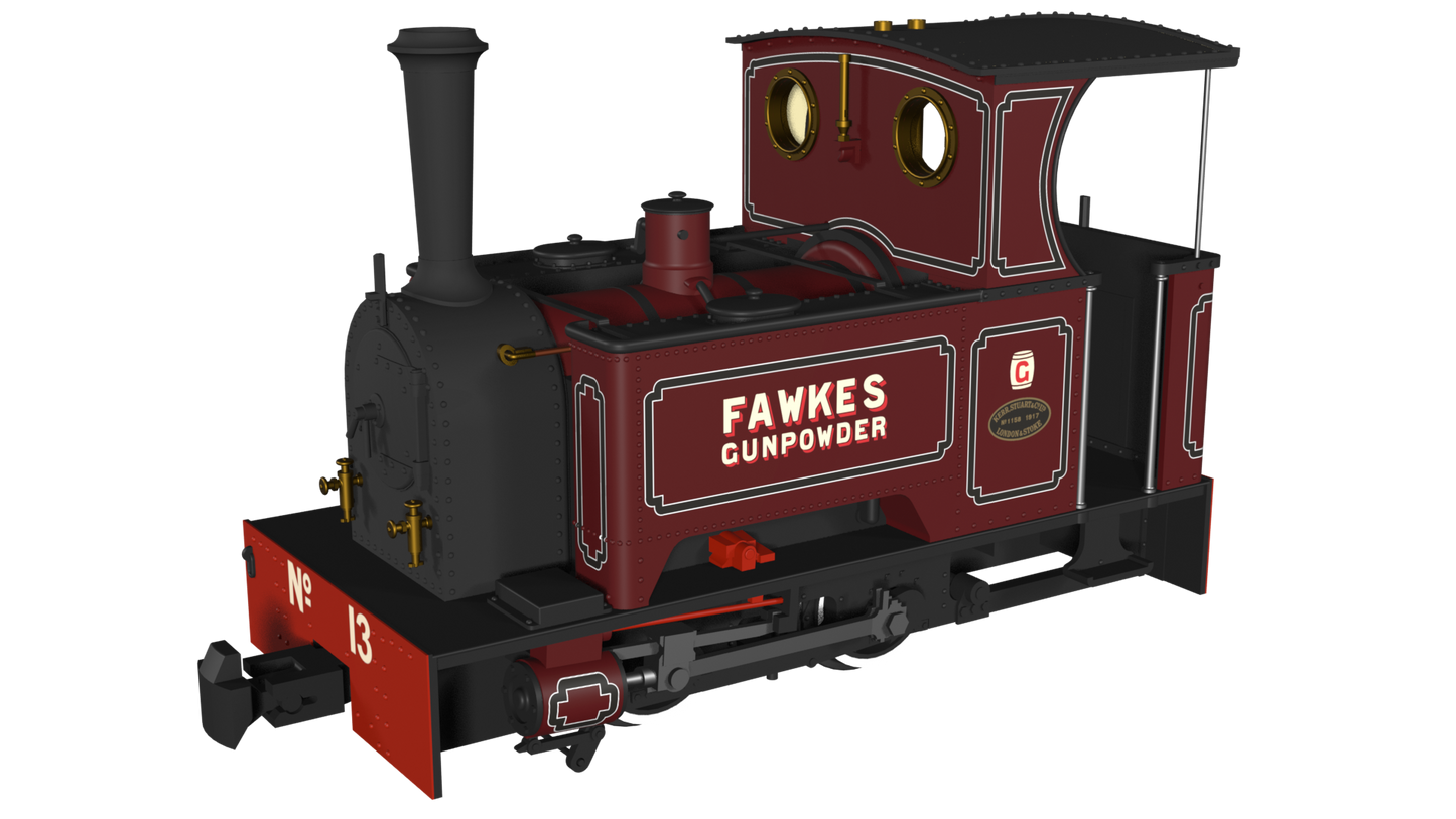 Rapido 986706 Kerr Stuart 'What If' Short Tank Sirdar, G. Fawkes Lined Maroon, DCC Fitted, OO9 Gauge *PRE ORDER £152.96*
