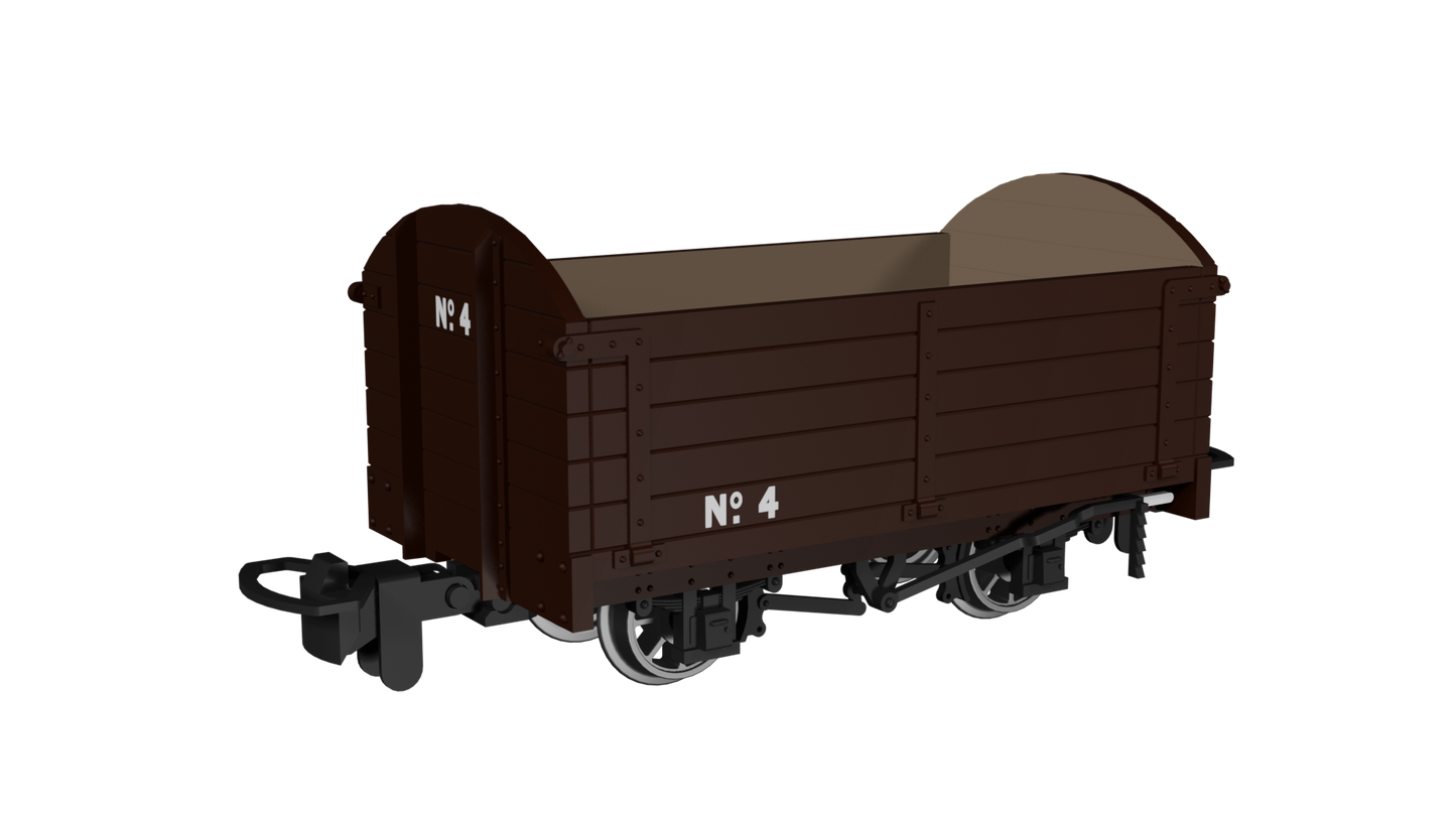 Rapido 990001 Dropside Open, Plain Brown No.4, OO9 Gauge *PRE ORDER £23.36*