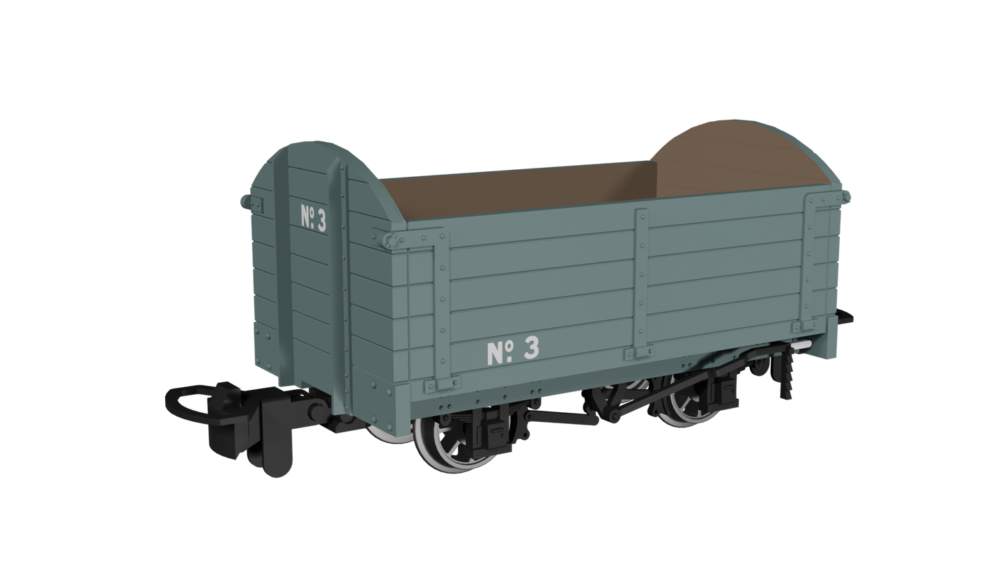 Rapido 990004 Dropside Open, Plain Grey No.3, OO9 Gauge *PRE ORDER £23.36*