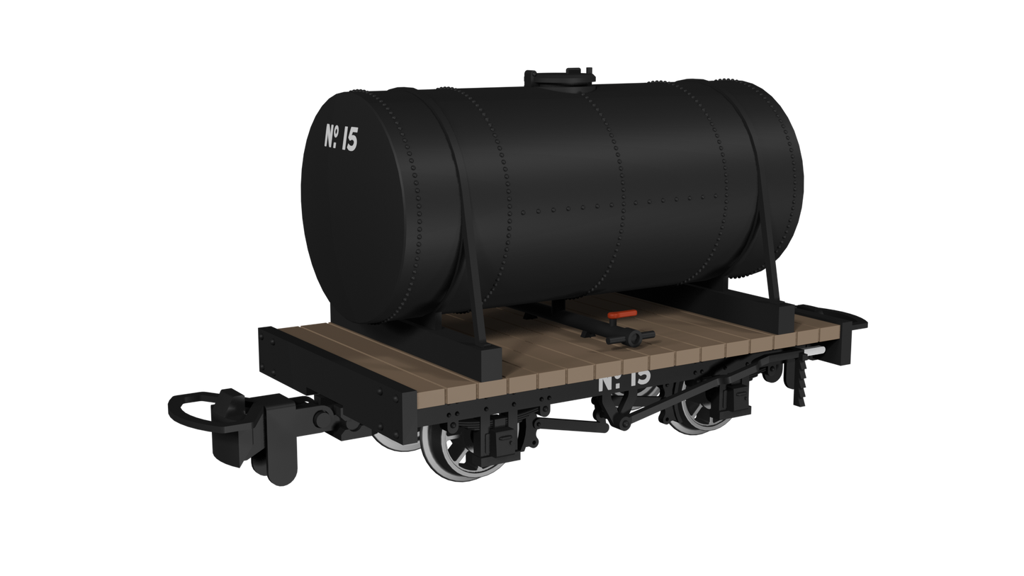 Rapido 990101 Cylindrical Tank, Plain Black No.15, OO9 Gauge *PRE ORDER £25.16*