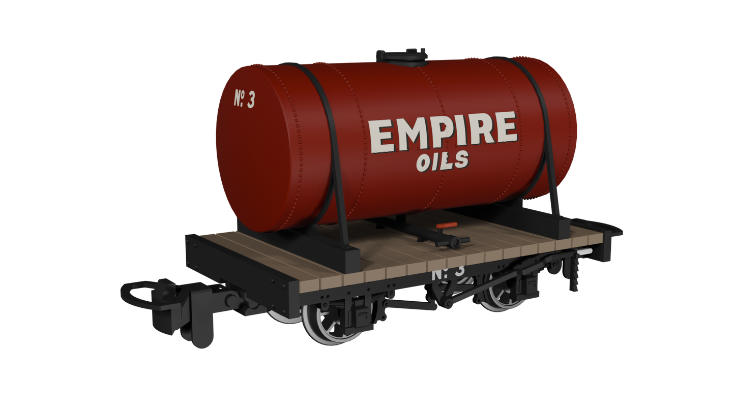 Rapido 990104 Cylindrical Tank, Empire Oils No.3, OO9 Gauge *PRE ORDER £25.16*