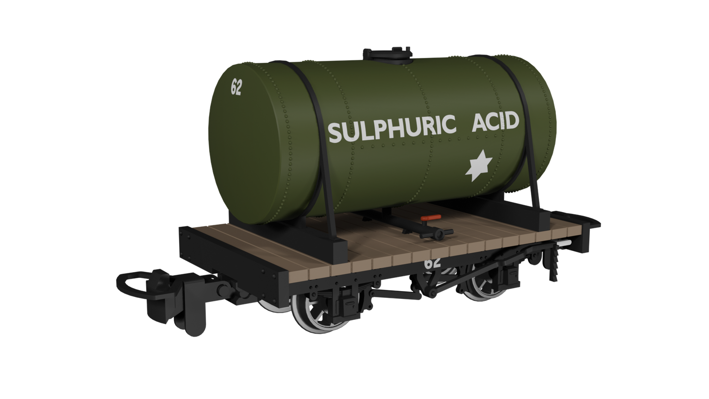Rapido 990106 Cylindrical Tank, Sulphuric Acid No.62, OO9 Gauge *PRE ORDER £25.16*