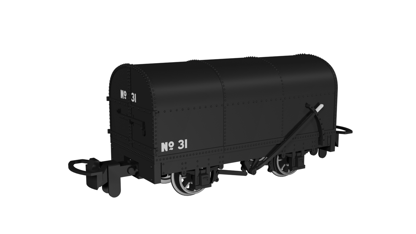 Rapido 990201 Gunpowder Van, Plain Black No.31, OO9 Gauge *PRE ORDER £25.16*
