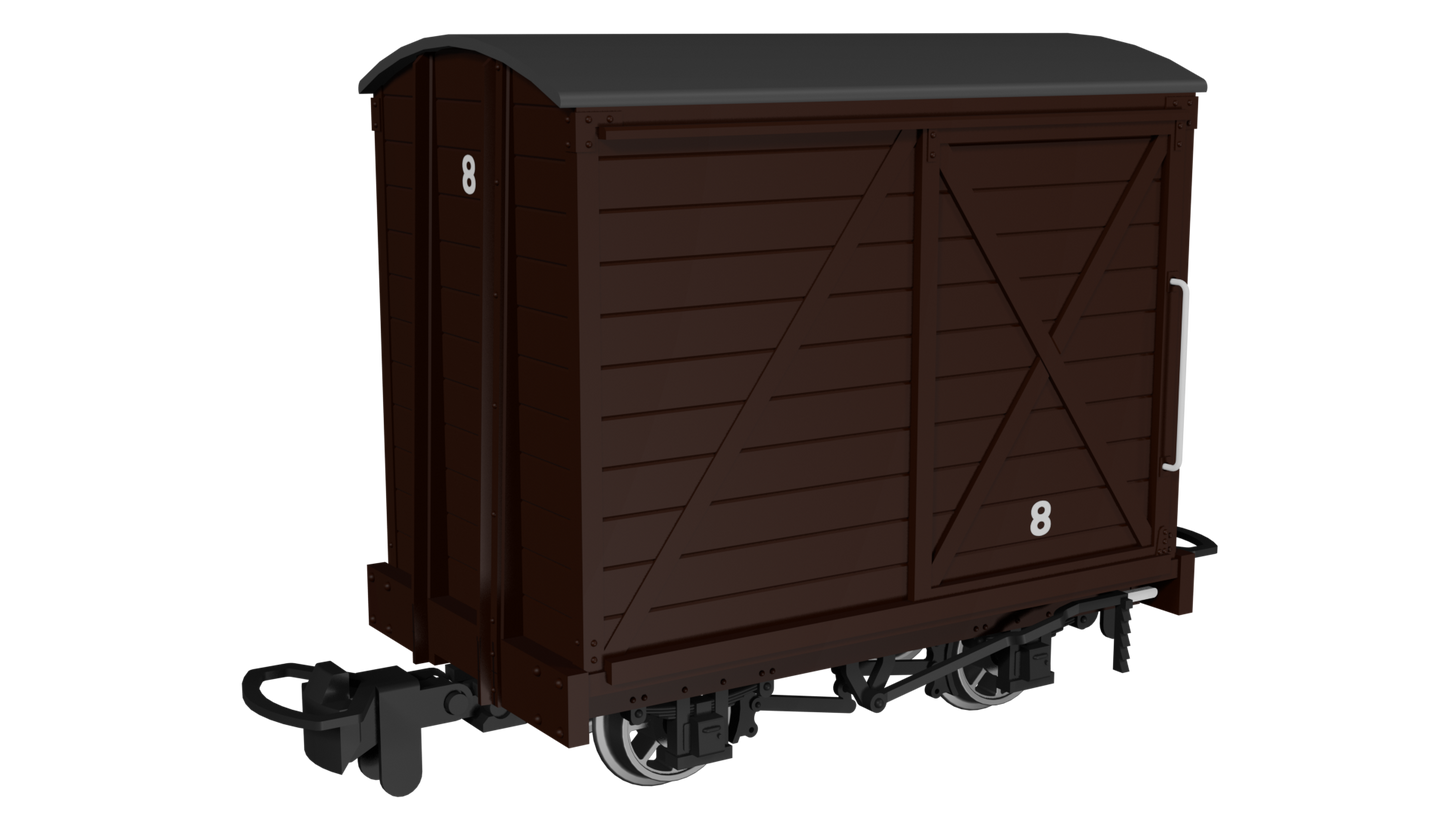 Rapido 990302 Covered Van, Plain Brown No.8, OO9 Gauge *PRE ORDER £25.16*