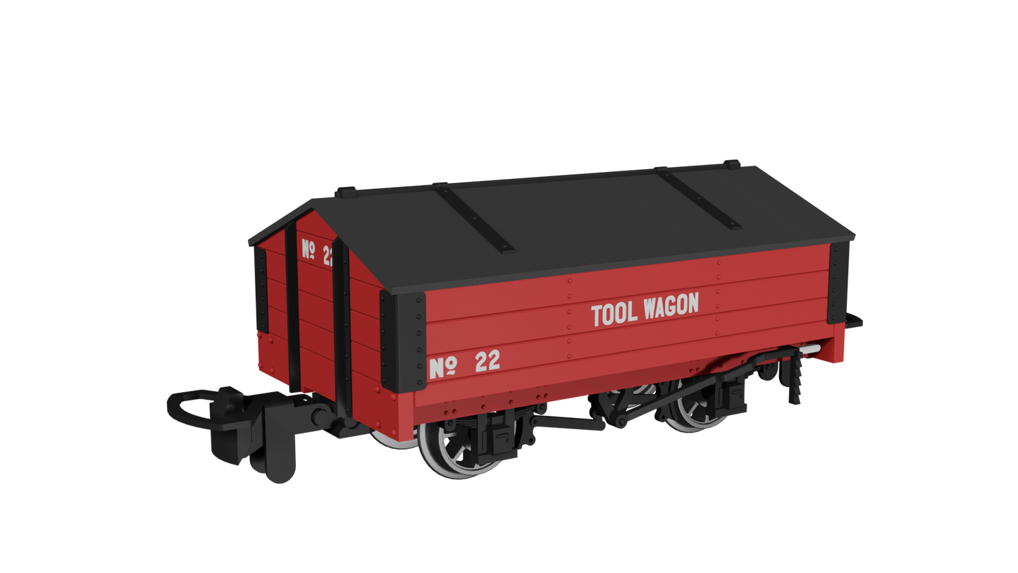 Rapido 990406 Peaked Roof Van, Tool Wagon No.22, OO9 Gauge *PRE ORDER £23.36*
