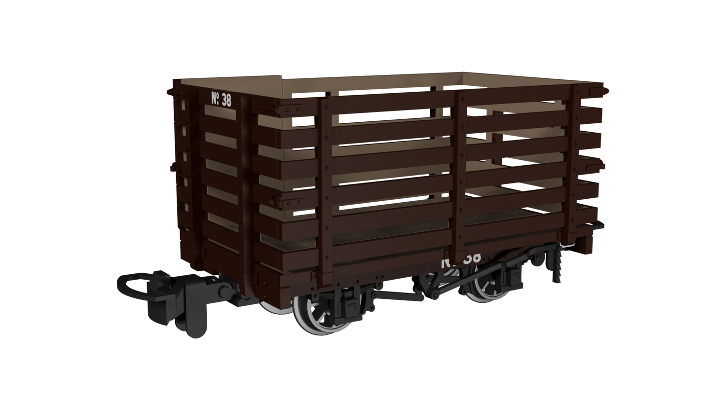 Rapido 990604 Livestock Wagon, Plain Brown No.38, OO9 Gauge *PRE ORDER £25.16*