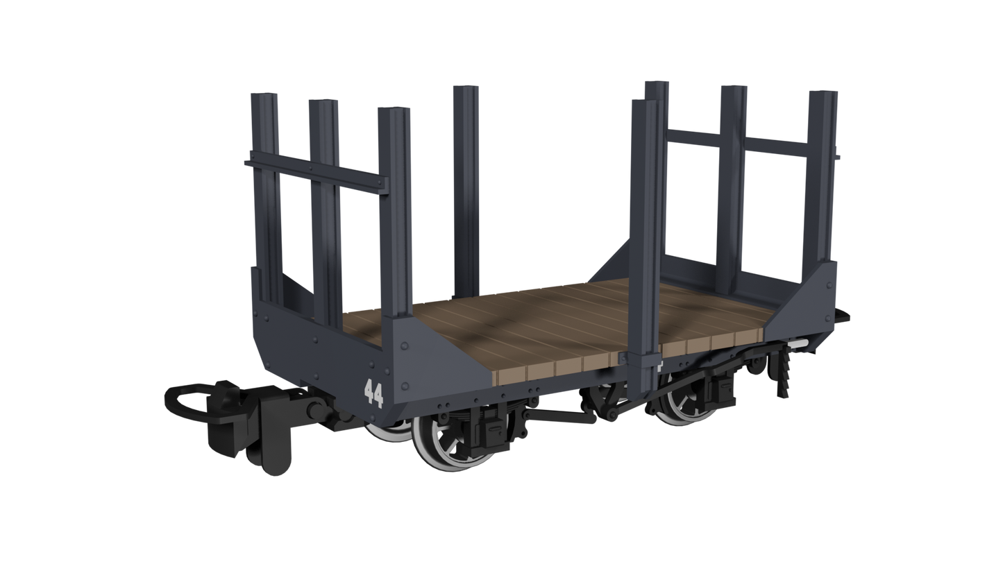 Rapido 990702 Stake Wagon, Plain Dark Grey No.44, OO9 Gauge *PRE ORDER £23.36*