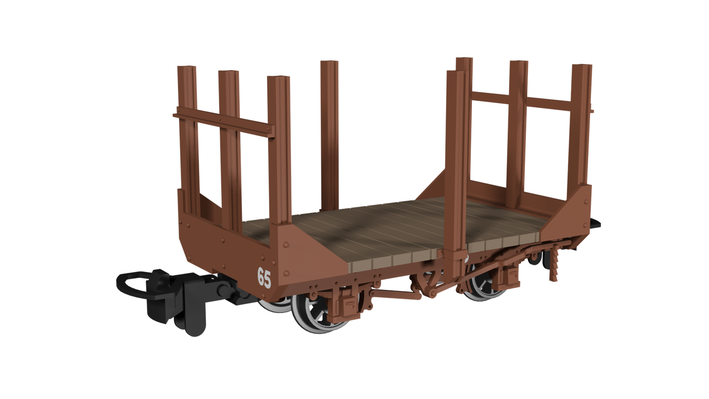 Rapido 990705 Stake Wagon, Plain Rusty Brown No.65, OO9 Gauge *PRE ORDER £23.36*