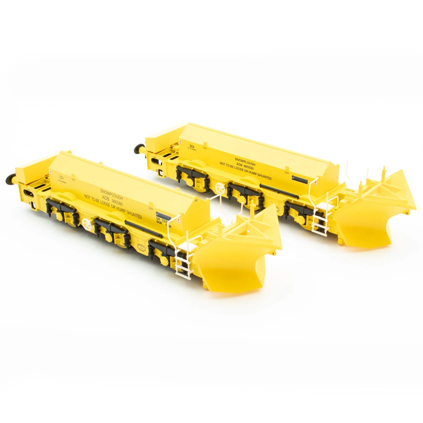 Accurascale ACC3040 Beilhack Snowplough ZZA ADB965580/581 BR yellow (ex Class 40), OO Gauge