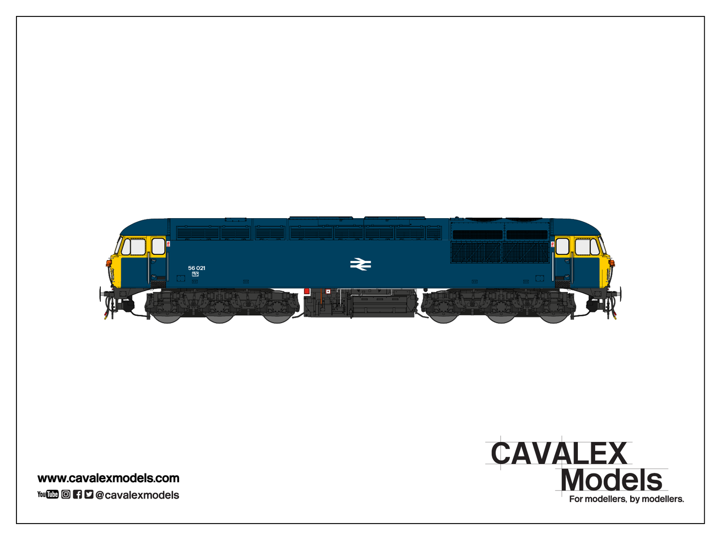 Cavalex CM - 56021 - BRB SF Class 56, 56021 BR Blue, DCC SOUND, OO Gauge *PRE ORDER £289.95*