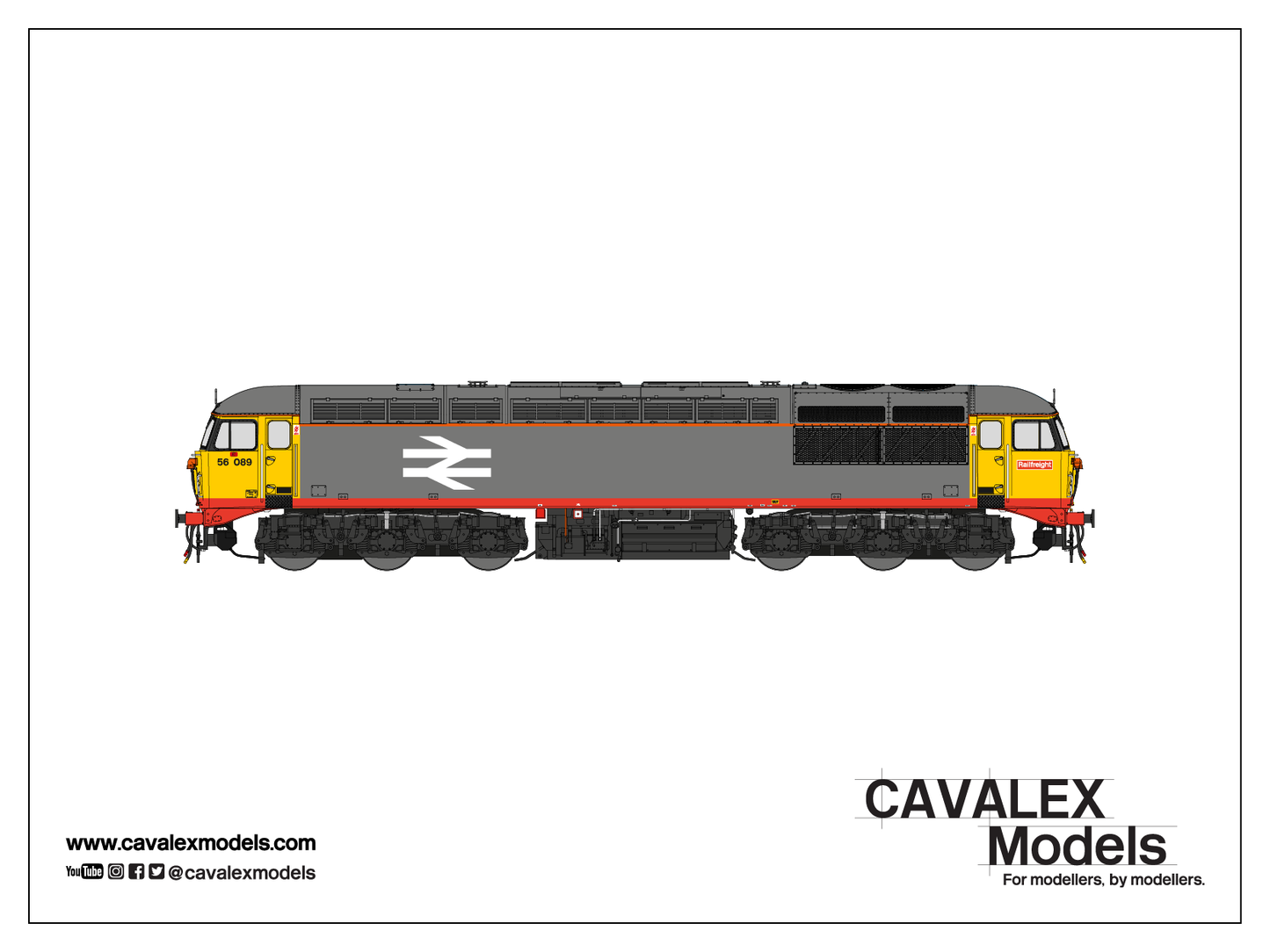 Cavalex CM - 56089 - RSR SF Class 56, 56089 Red Stripe Railfreight, DCC SOUND, OO Gauge *PRE ORDER £289.95*