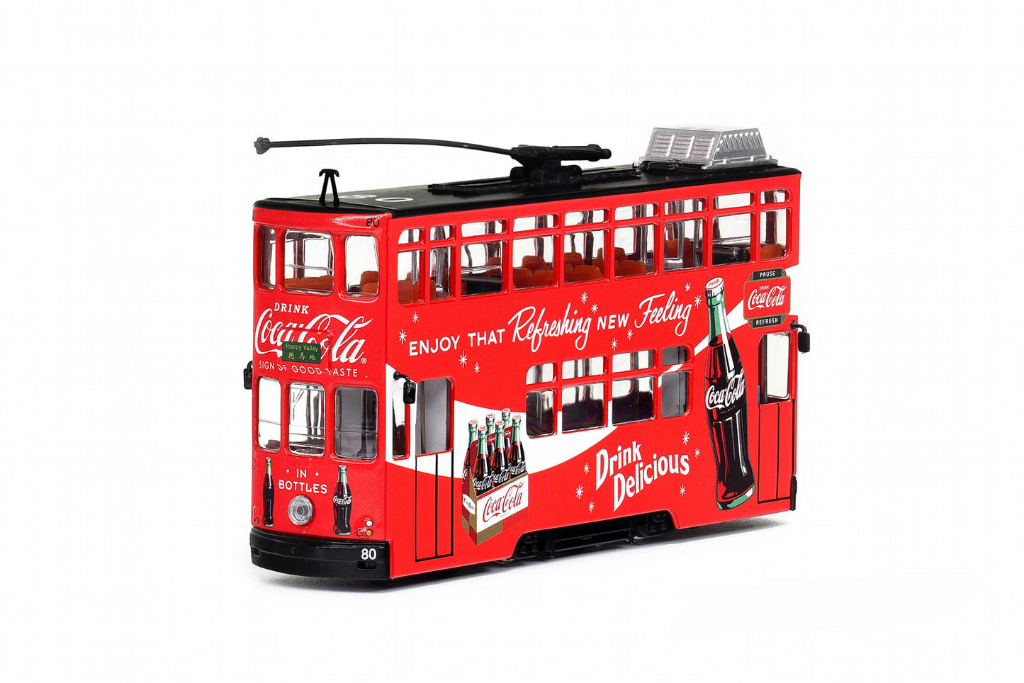 80m COKE021 Hong Kong Tramways Coca Cola Hong Kong Tramways 1:76 Scale