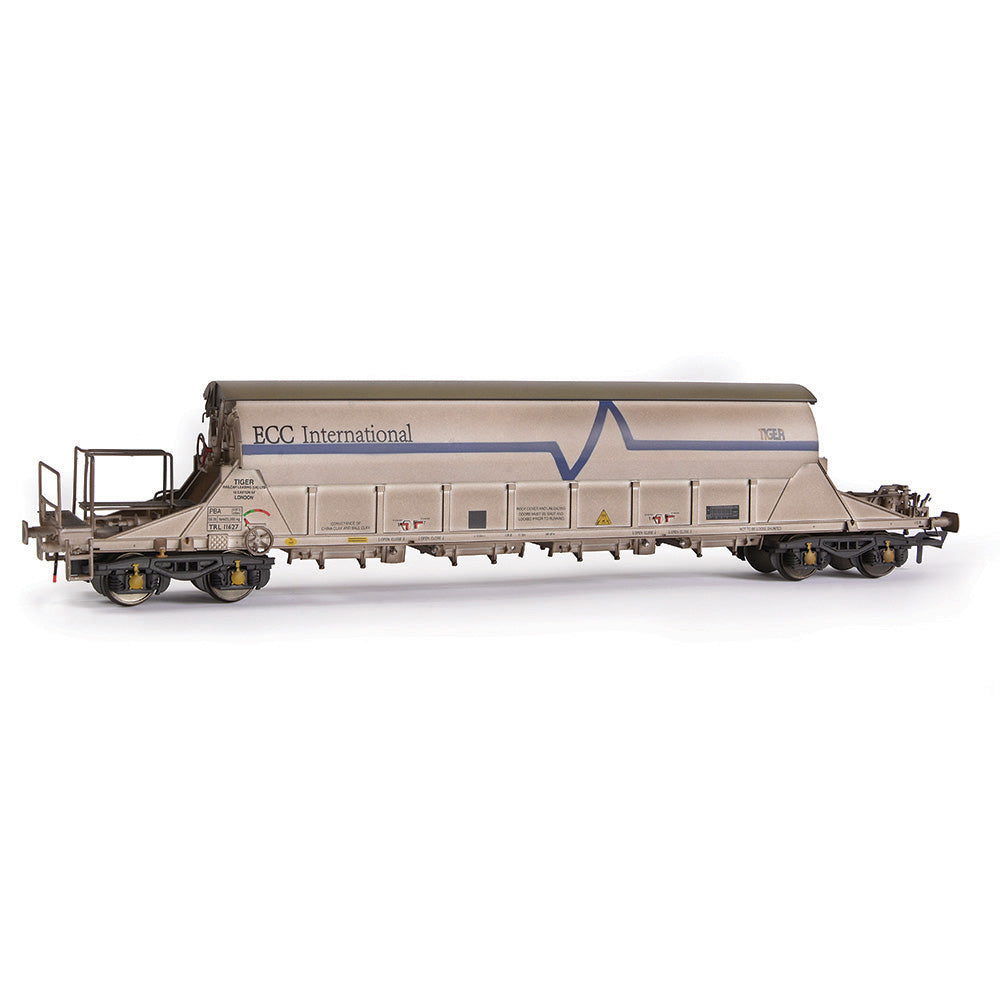EFE Rail E87014 PBA Tiger Wagon TRL 11627 ECC Int'l White, Wthrd, OO Gauge *LAST FEW*
