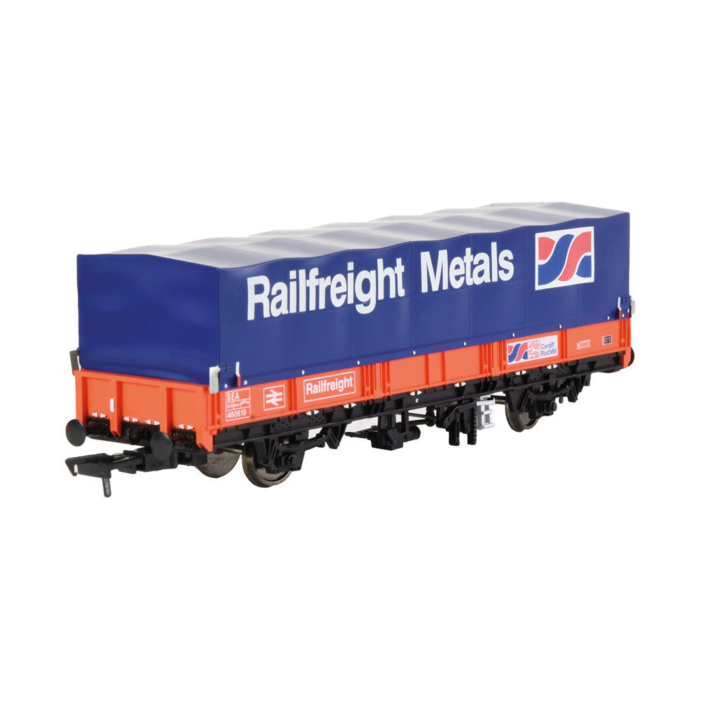 EFE Rail E87043 BR SEA Wagon BR Railfreight Red (Cardiff Rod Mill) with Hood *LAST FEW*
