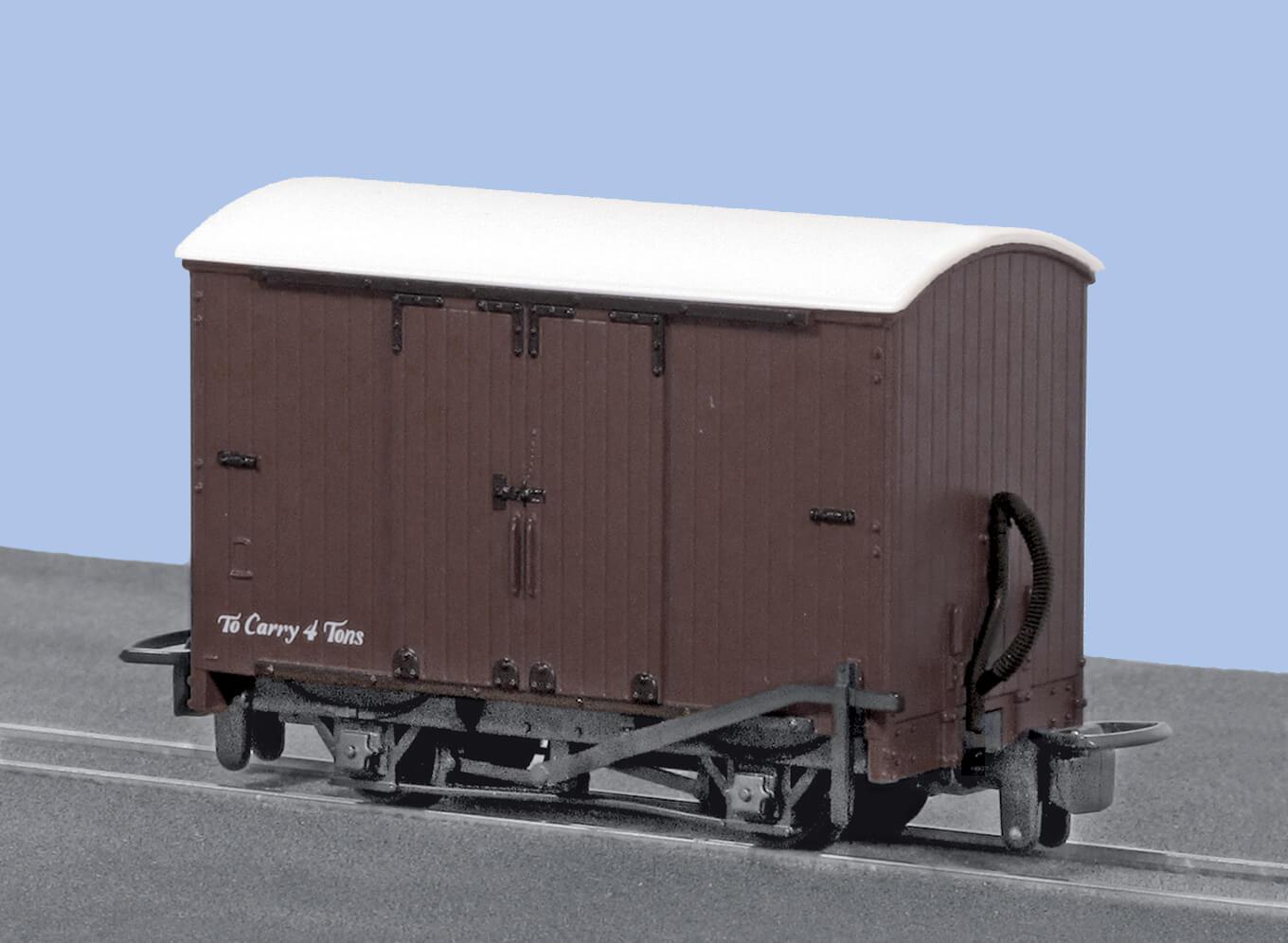 Peco GR-221U OO-9 Open Wagon, Brown Unlettered