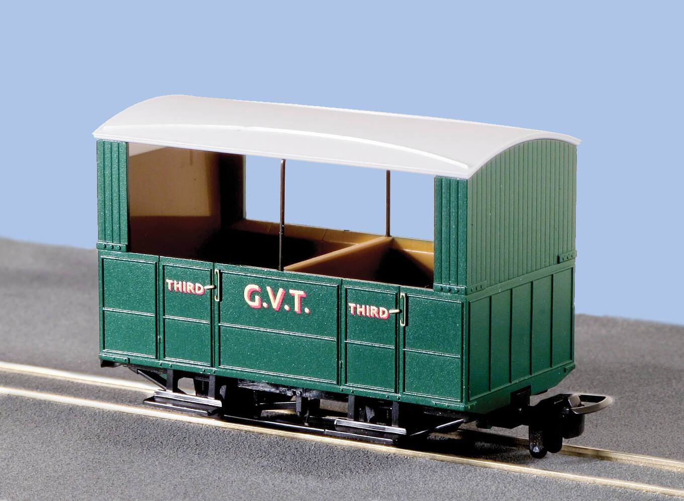 Peco GR-520 Glyn Valley Tramway 4 Wheel Open Side Coach