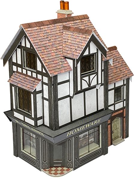 Metcalfe PN950 Corner Shop, No. 1 Market Street, N Gauge