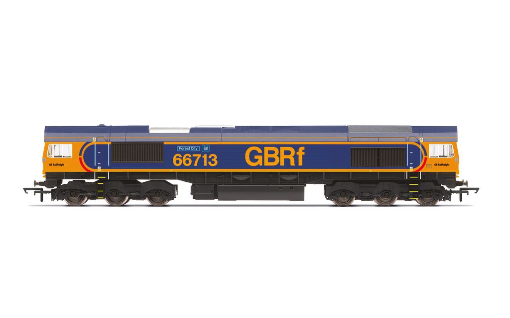 Hornby R30020 GBRf, Class 66, Co-Co, 66713 'Forest City' - Era 11
