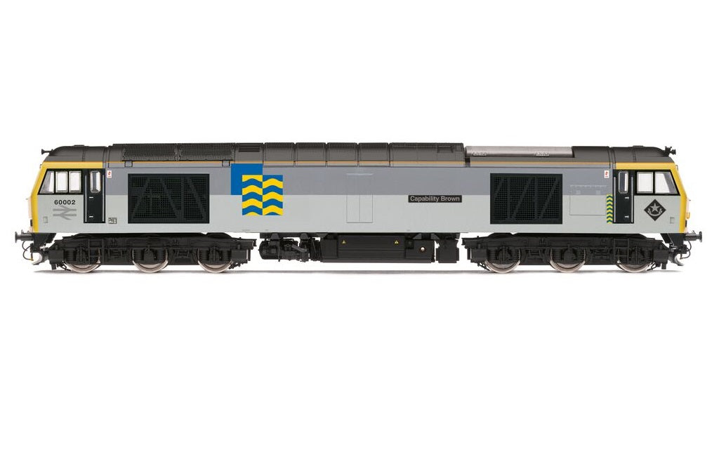 Hornby R30157 BR, Class 60, Co-Co, 60002 'Capability Brown' - Era 8, OO Gauge *LAST FEW*