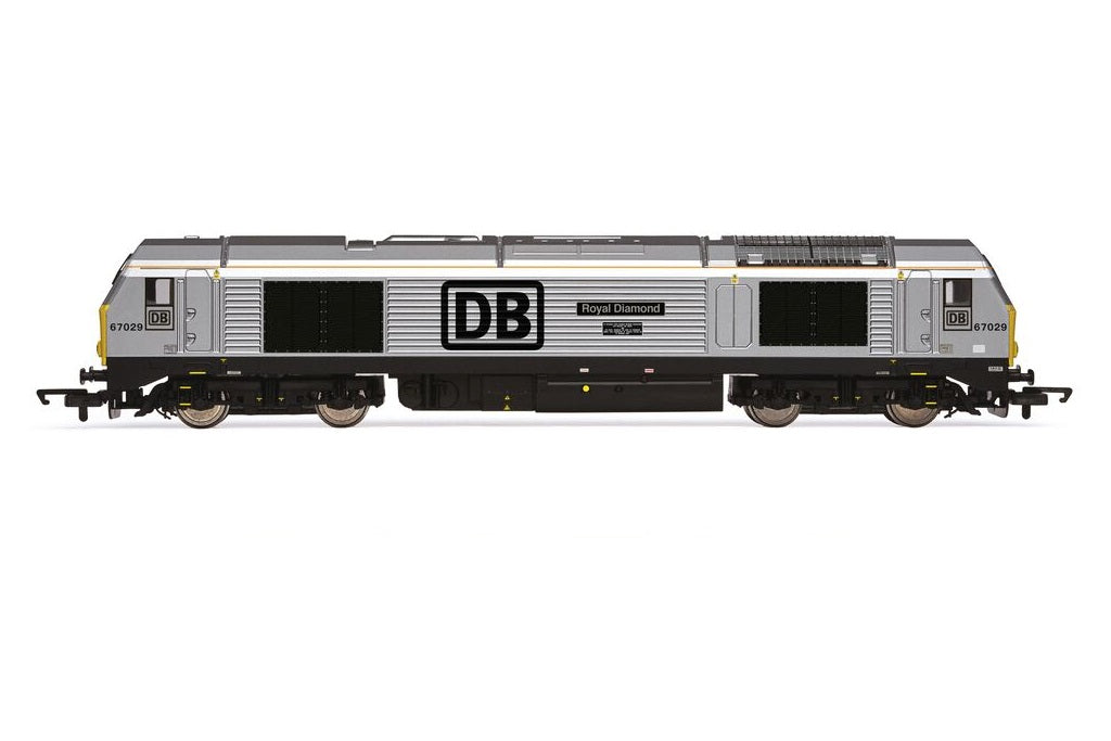 Hornby R30178 RailRoad Plus DB, Class 67, Bo-Bo, 67029 'Royal Diamond' - Era 10, *LAST FEW*