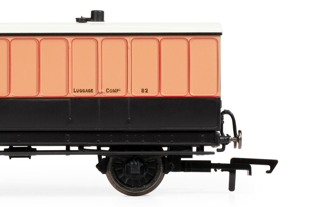 Hornby R40295 LSWR, 4 Wheel Coach, Passenger Brake, 82 - Era 2 *LAST ONE*