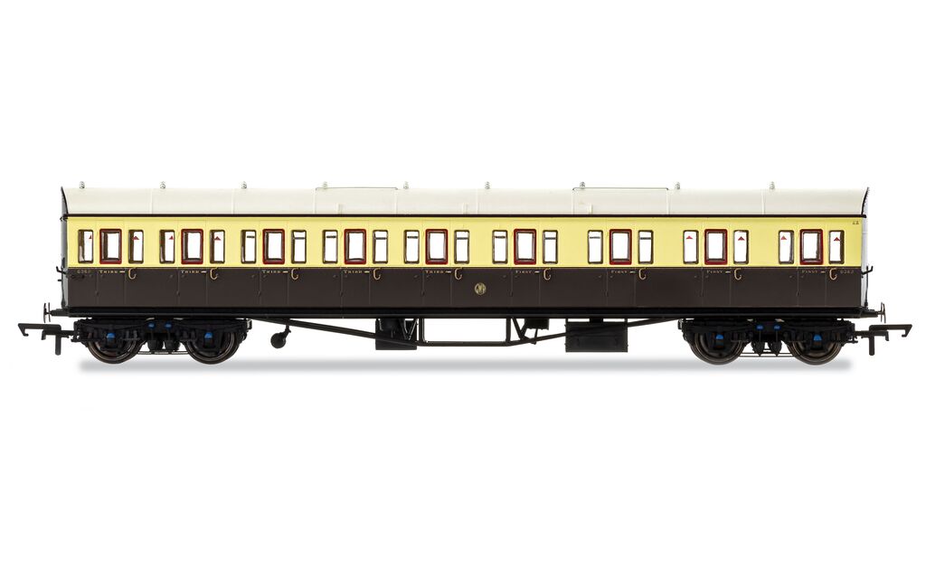 Hornby R4875 GWR, Collett 57' Bow Ended E131 9 Compart / Compo (RH), 6362 *LAST ONE*