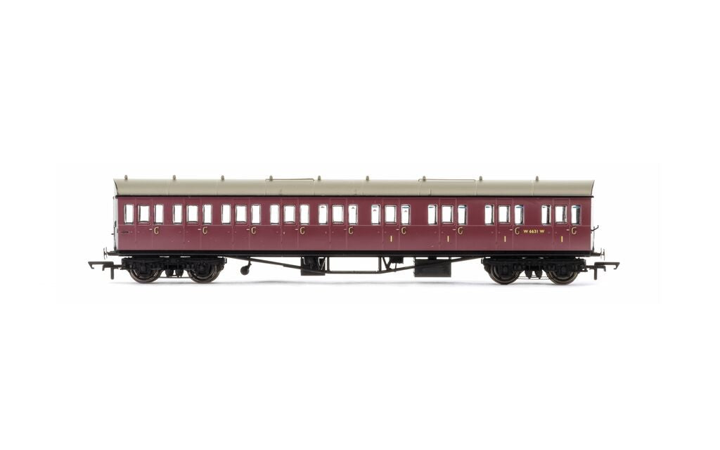 Hornby R4879 BR, Collett 57' Bow Ended E131 9 Compart / Compo (RH), W6631W *LAST ONE*