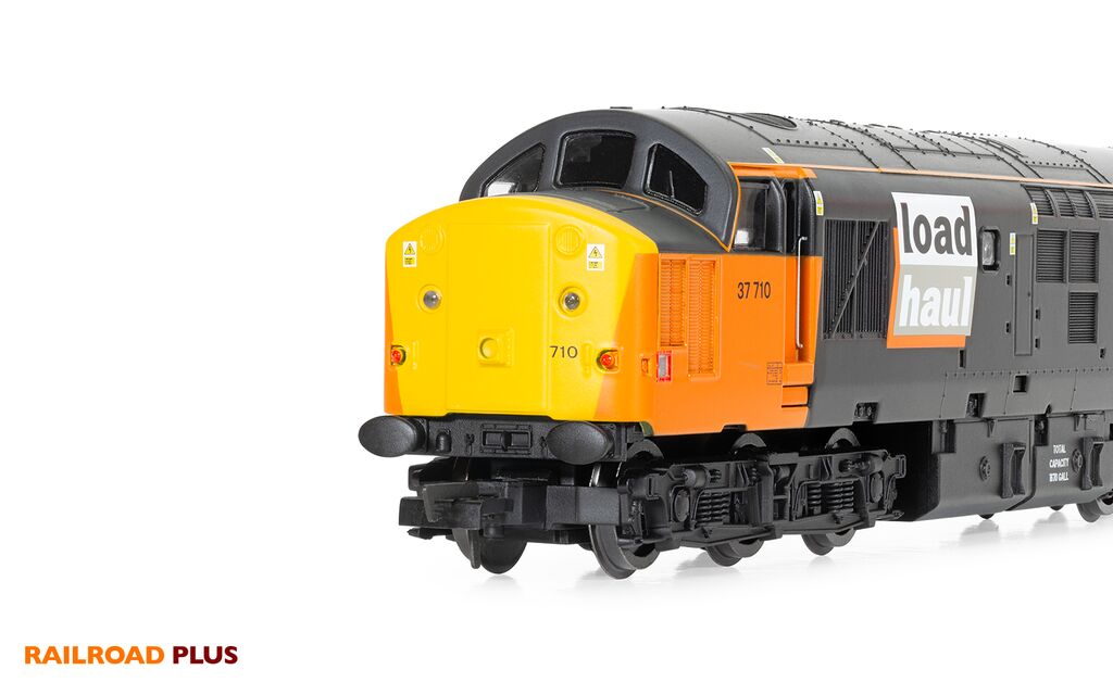 Hornby R30188 Railroad Plus Loadhaul, Class 37, Co-Co, 37710 - Era 8 OO Gauge