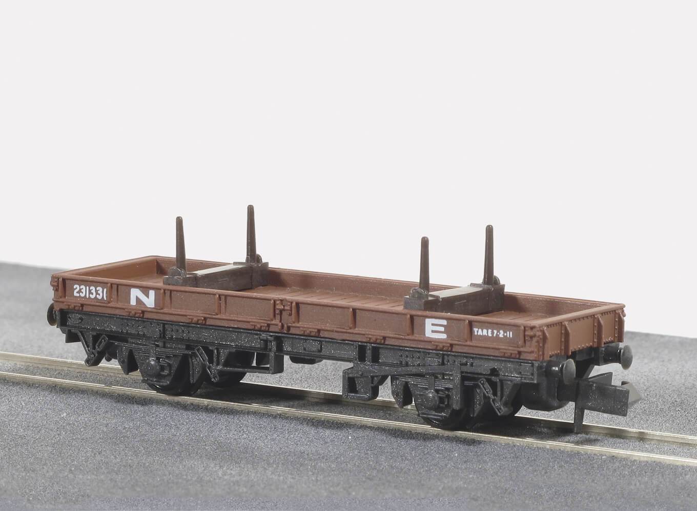 Peco NR-4E Bolster Wagon, NE, brown