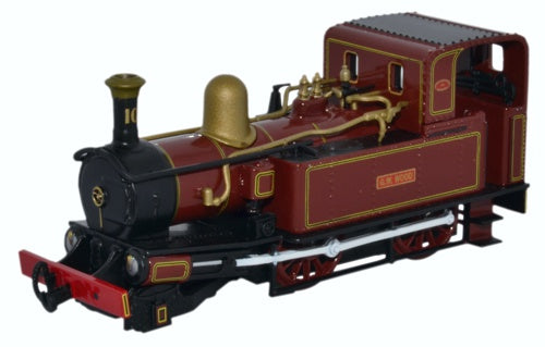 Oxford Rail OR76IOM001 No 10 G H Wood Indian Red 1945-1967 - LAST FEW