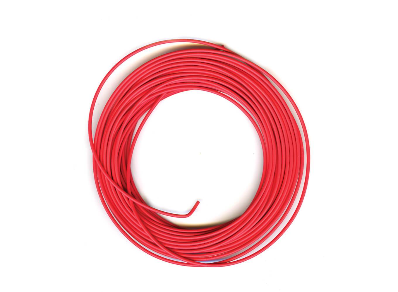 Peco PL-38 R Electrical Wire, Red, 3 amp, 16 strand