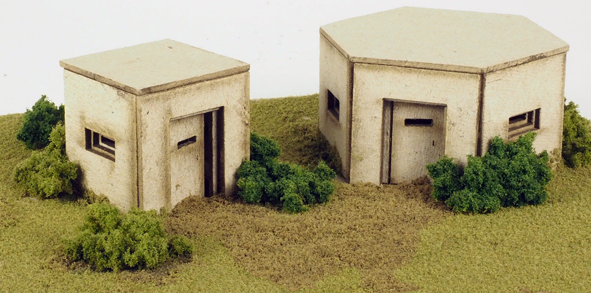 Metcalfe PO520 00/H0 Scale Pillboxes *LAST FEW** Item Discontinued (Copy)